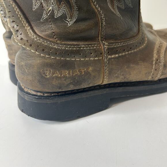 Ariat Work Boots Mens 11.5 D ASTM F2892-18 Brown Leather Upper Workwear - Picture 6 of 10